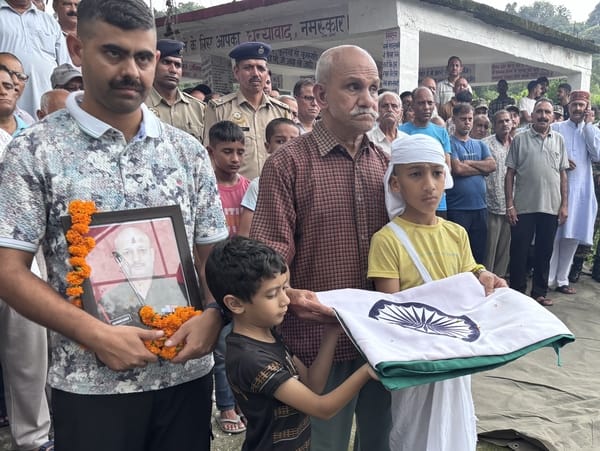 Ashwani Kumar bid farewell with military honors.
