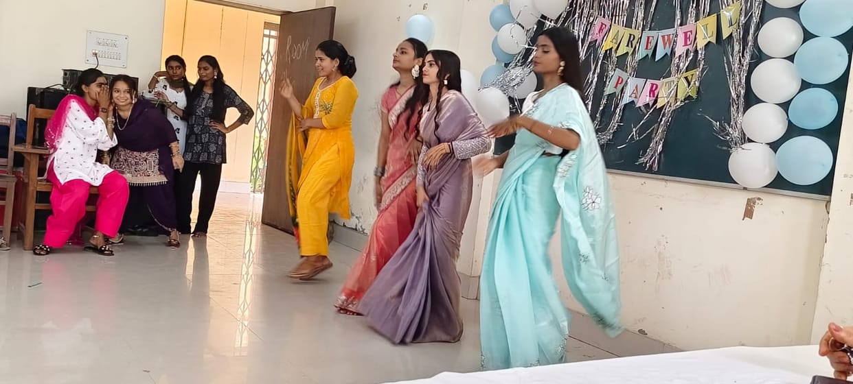 Heartfelt farewell bid to third-year B.A. female students.