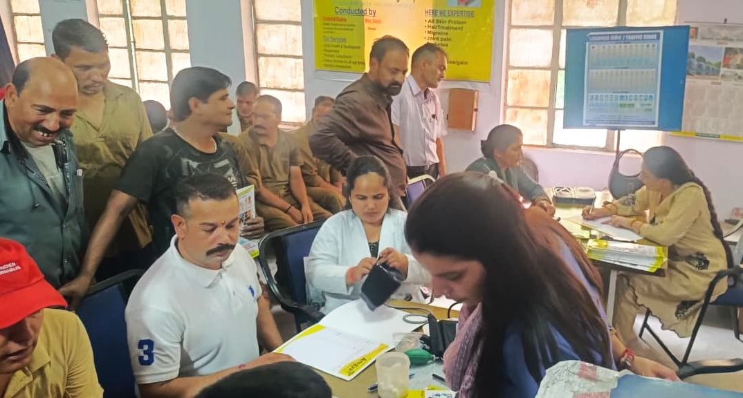 Health check-up conducted for corporation employees