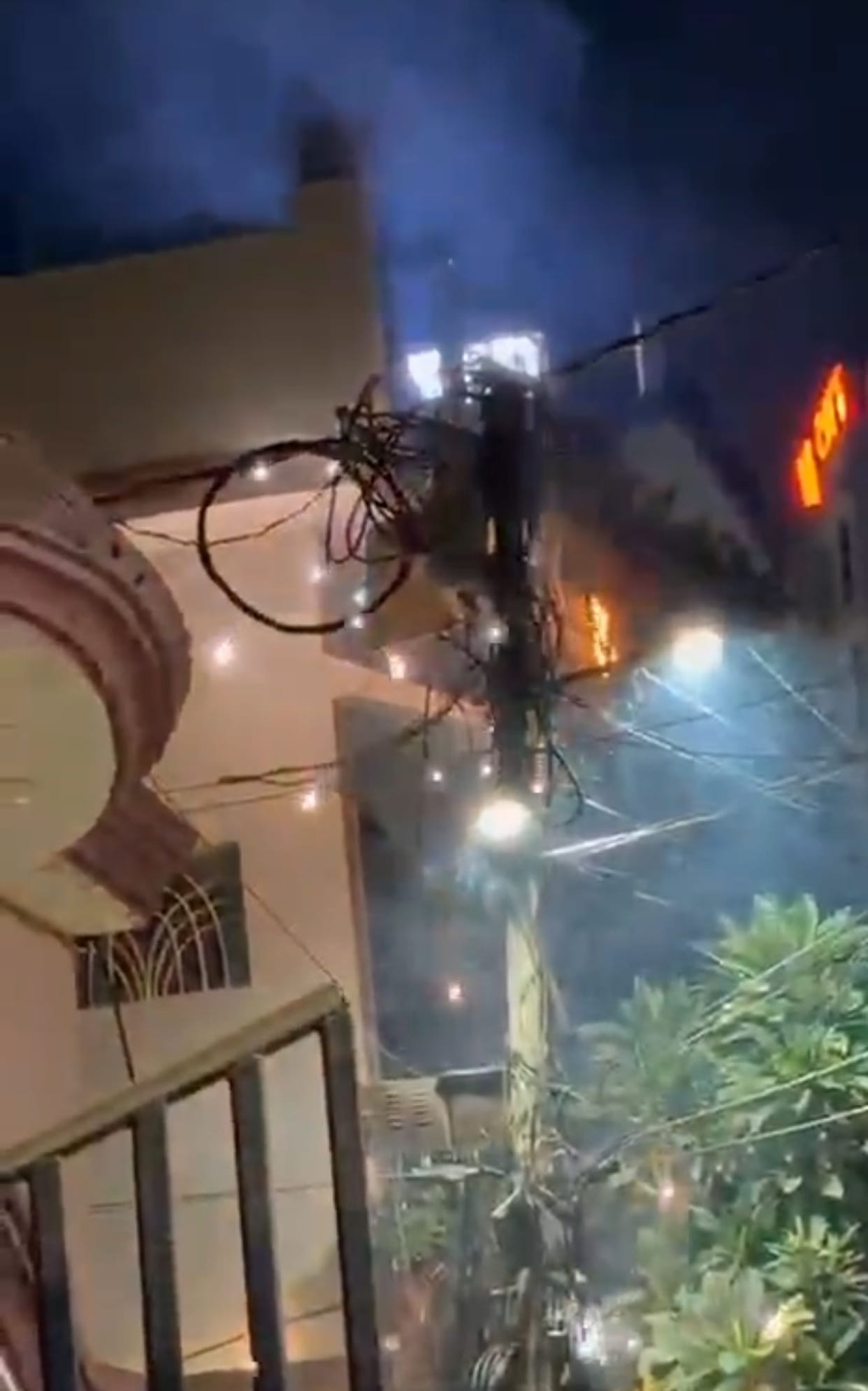 Power supply remained disrupted for 12 hours in Nagram and six hours in Mal
