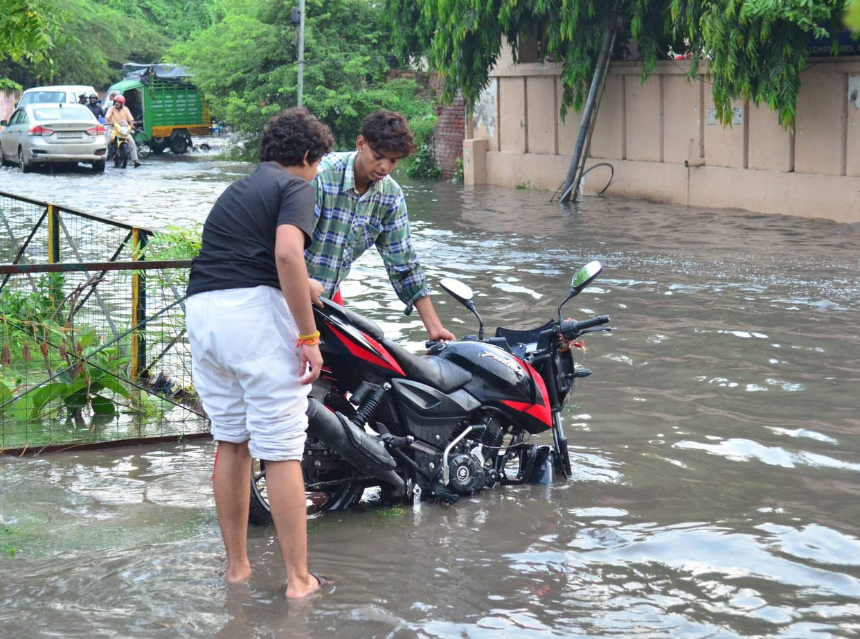 The rain bears witness... it is the budget, not the drains, that has been cleaned out.