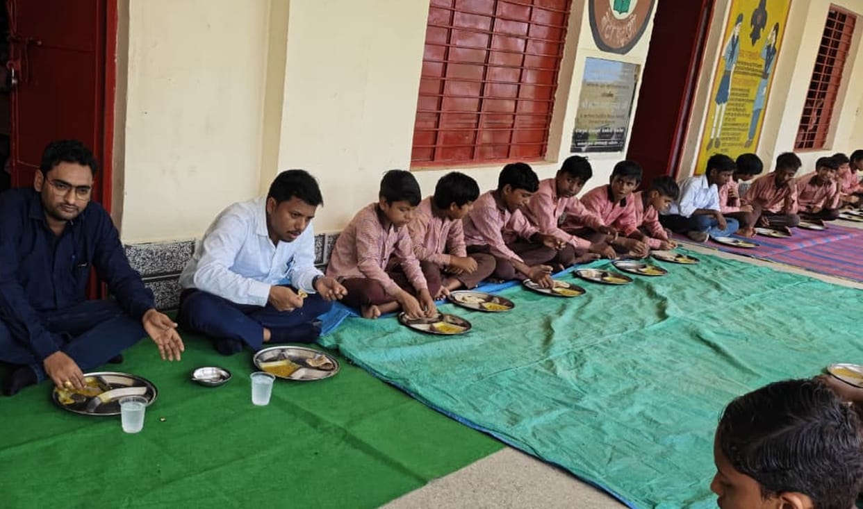 Ate a meal with the children during the inspection.