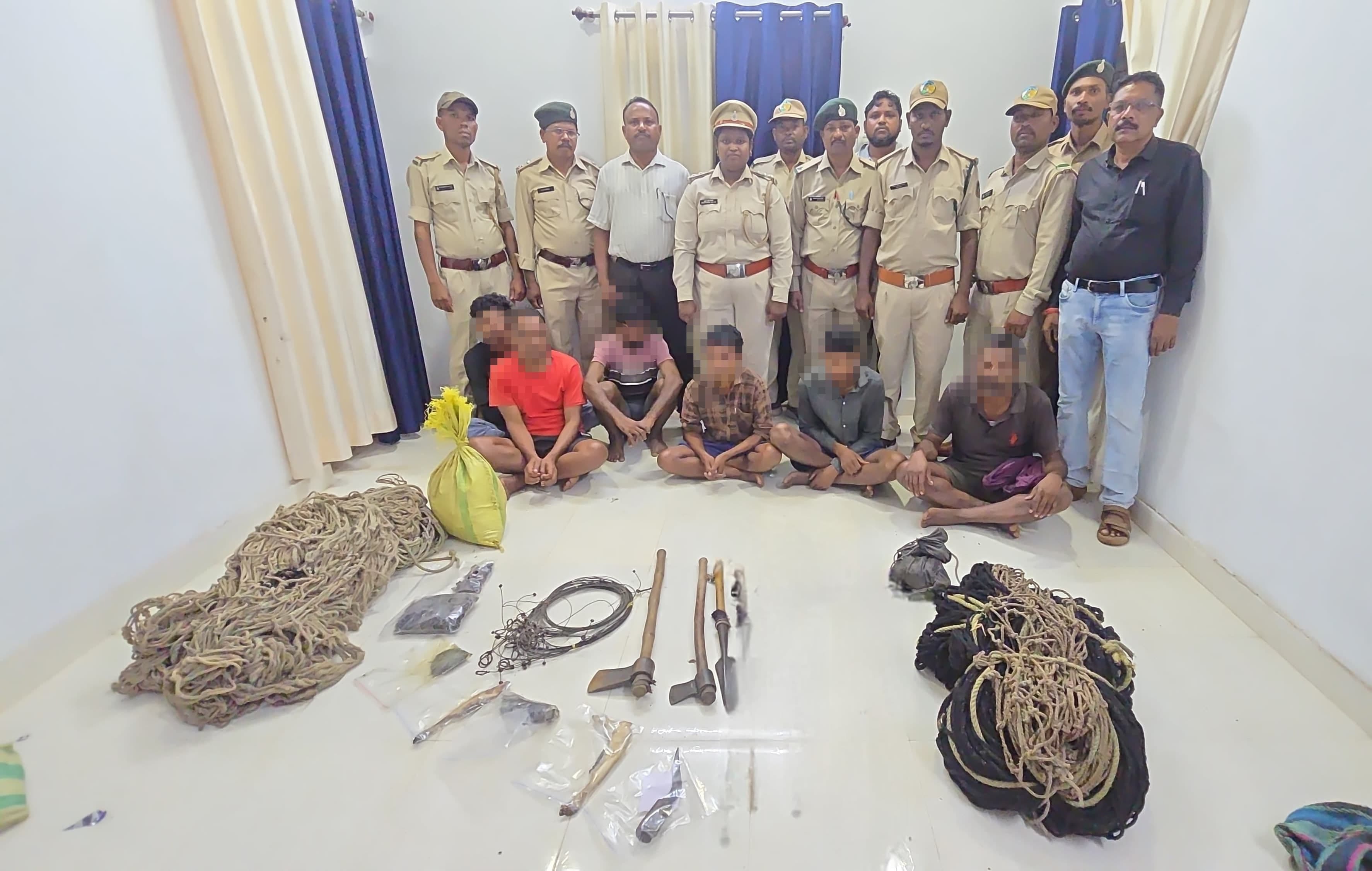 वन्यजीव के शिकार मामले में पकड़े गए आरोपी