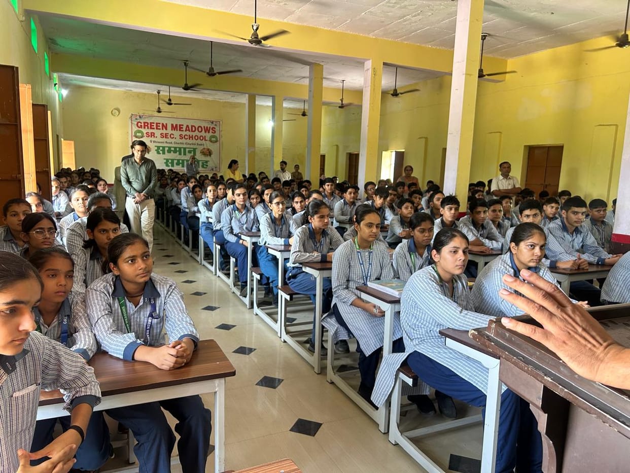 Students were made aware of protection against cybercrimes and the adverse effects of substance abuse