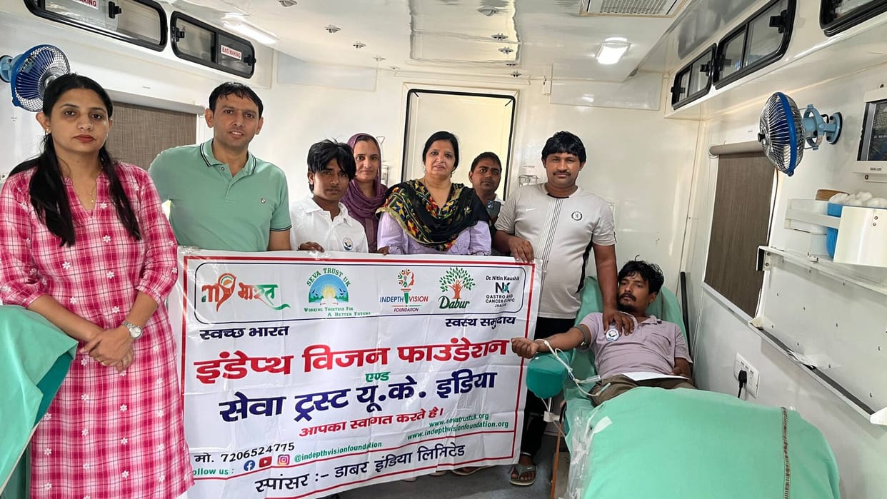 61 units of blood collected for cancer patients.