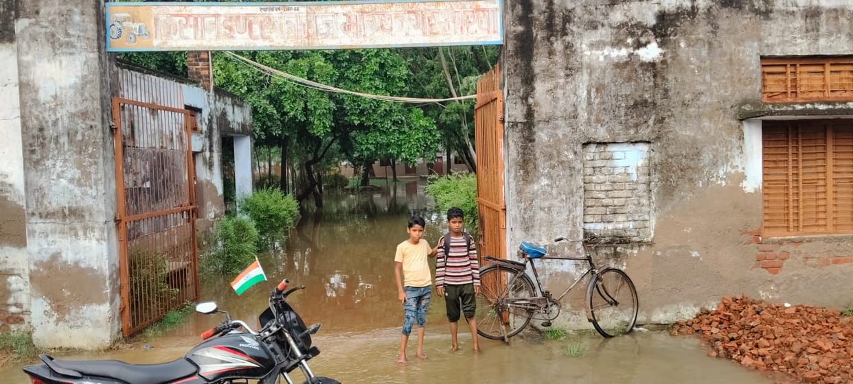 Children missed their term exams due to waterlogging following the rain.