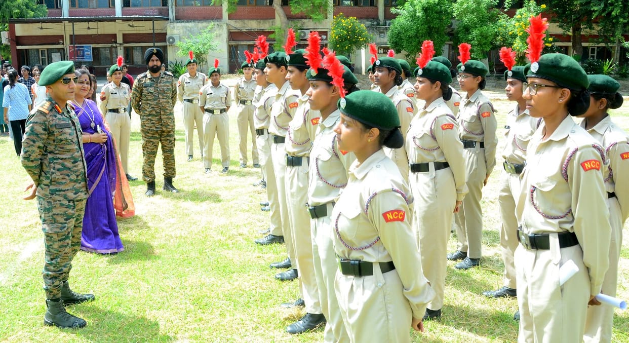 NCC enrollment process concluded; 22 female students to be selected.