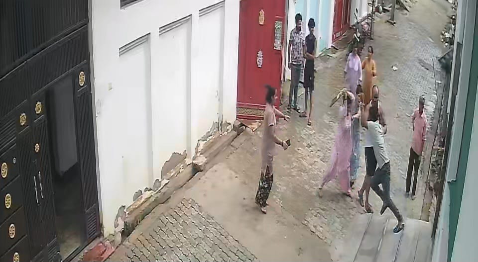 Constable's wife beats youth with a bat; assault caught on CCTV