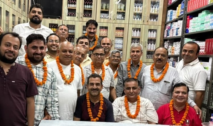 Pradeep Chahal becomes President of the Gohana Chemists Association for the second time.