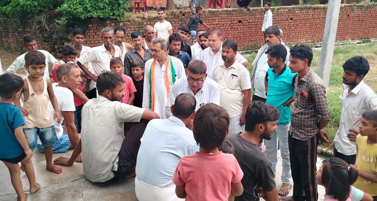 Congress District President visits Bibipur; to stage a sit-in starting today.
