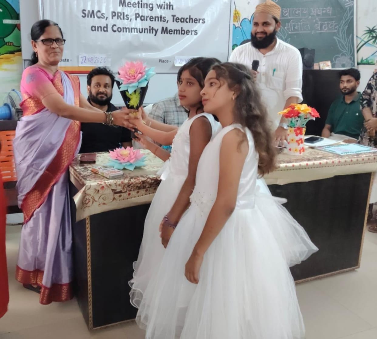 The presentations of the students captivated the minds.