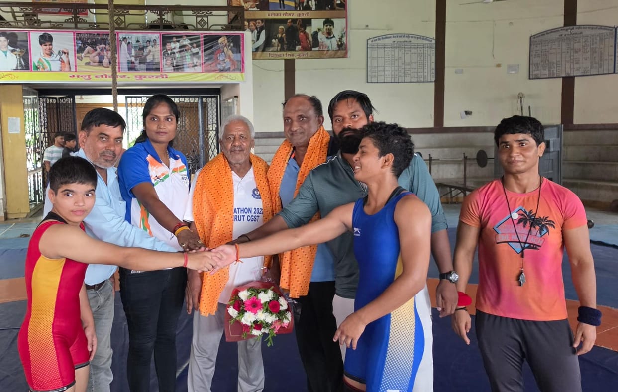 Wrestlers displayed their moves; Ankita secured the first position.