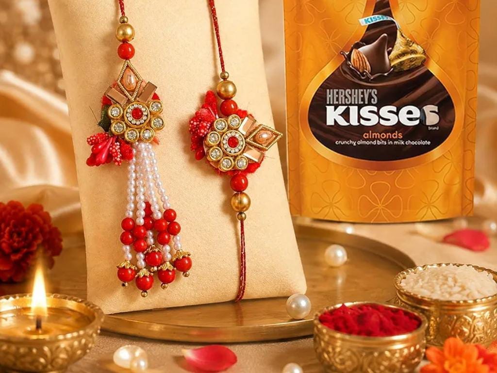 Rakhis, accompanied by roli and chawal, are reaching brothers via courier.