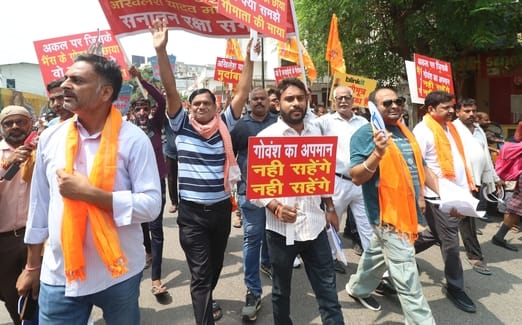 Sanatan Raksha Sangathan expresses opposition to Akhilesh's remarks.