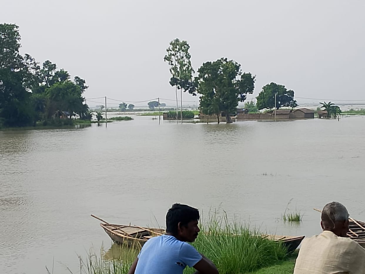 Floodwater entered homes, cutting off many connecting roads.