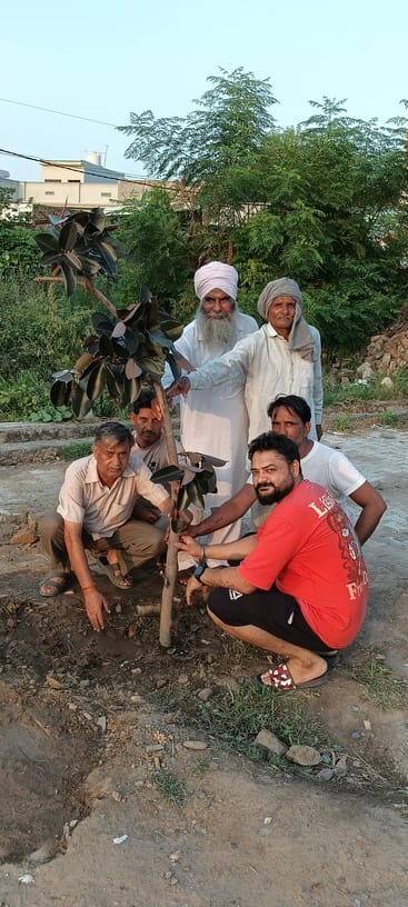 Villagers pledged to care for the plants.