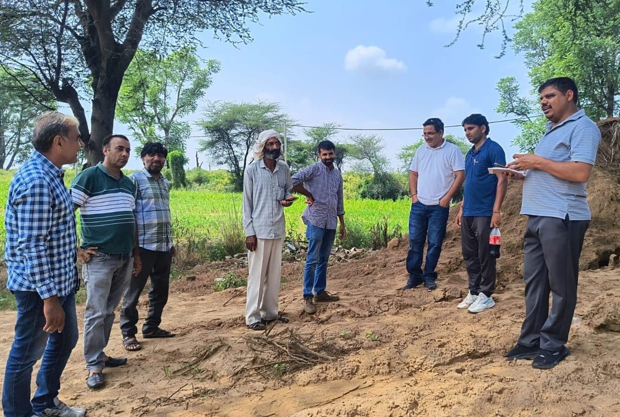 Departmental teams busy creating farmer IDs even on a holiday.