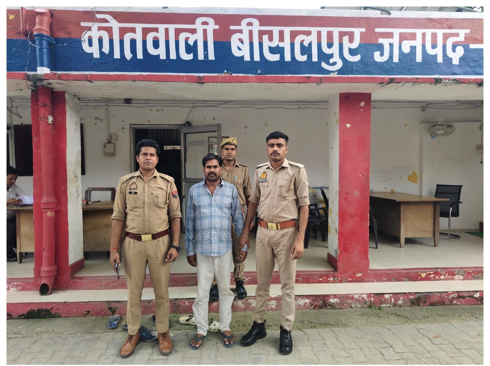 बीसलपुर  पुलिस ने गिरफ्तार किया हत्या आरोपी स्रोत पुलिस