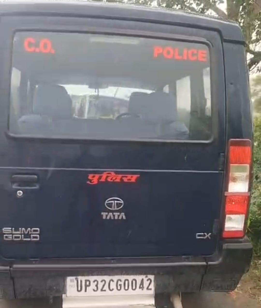 Two female teachers injured after being hit by the CO's vehicle.