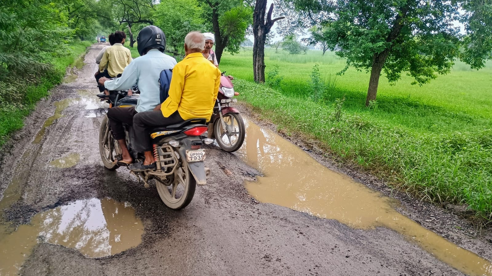 Name those responsible... potholes in the road, or road in the potholes?
