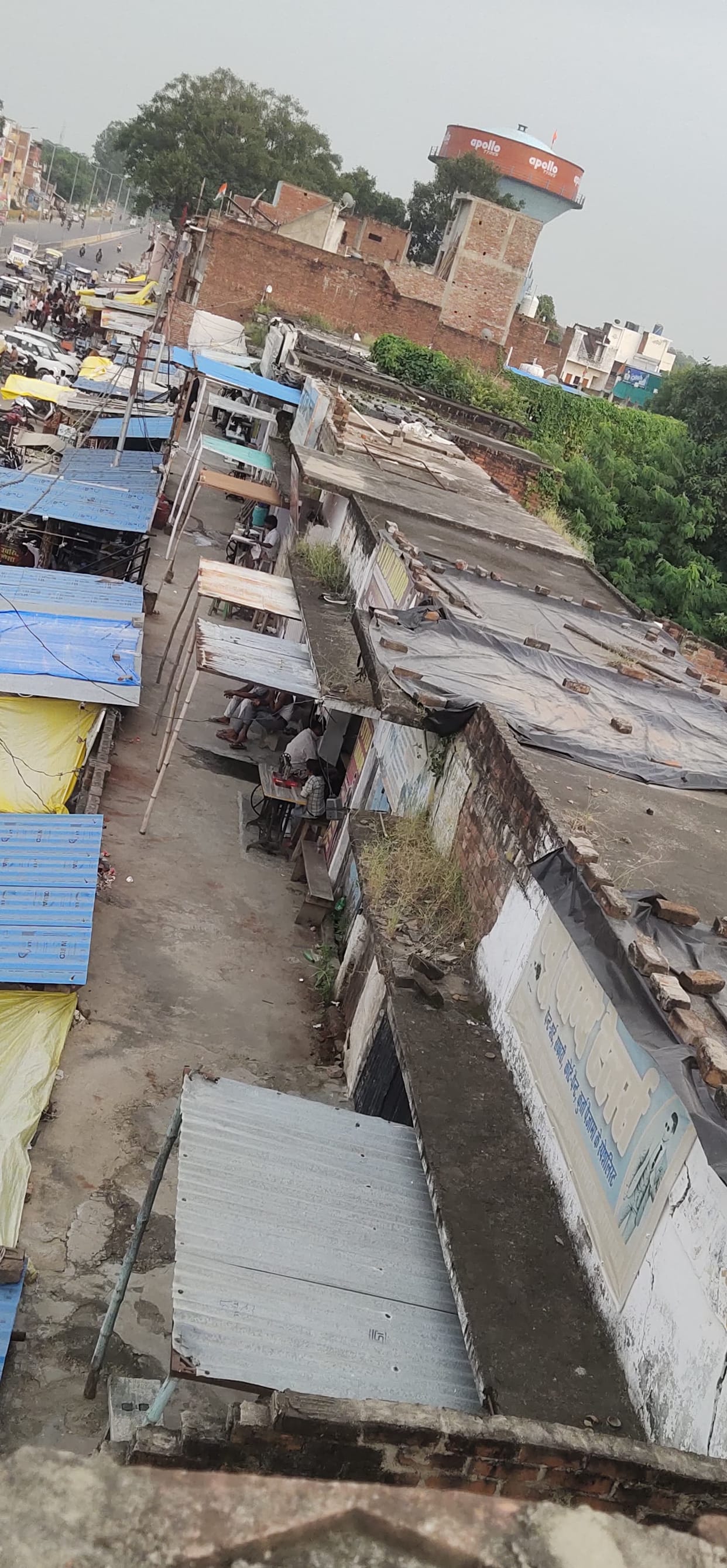 Risk of dilapidated shops collapsing during rains; letter written to SDM.