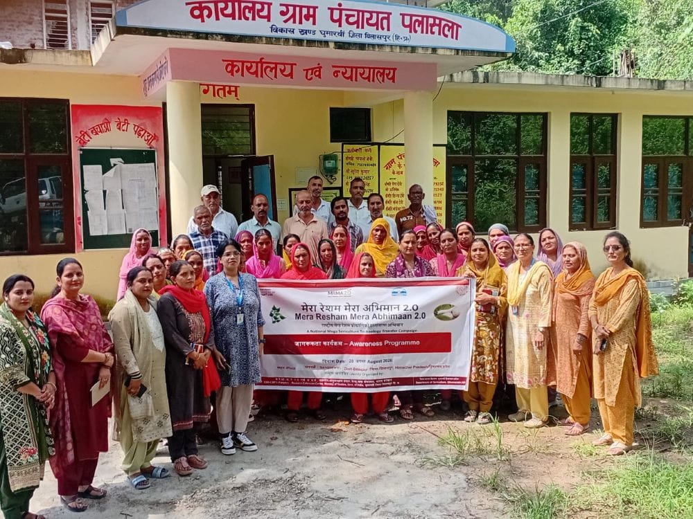 Farmers introduced to scientific techniques of silk production.