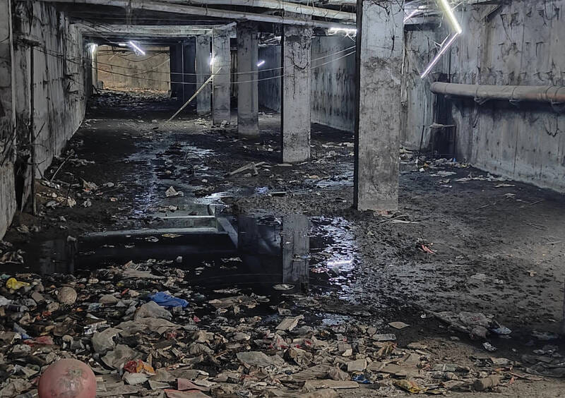 Filth and water accumulation in the basement; residents troubled by the stench.