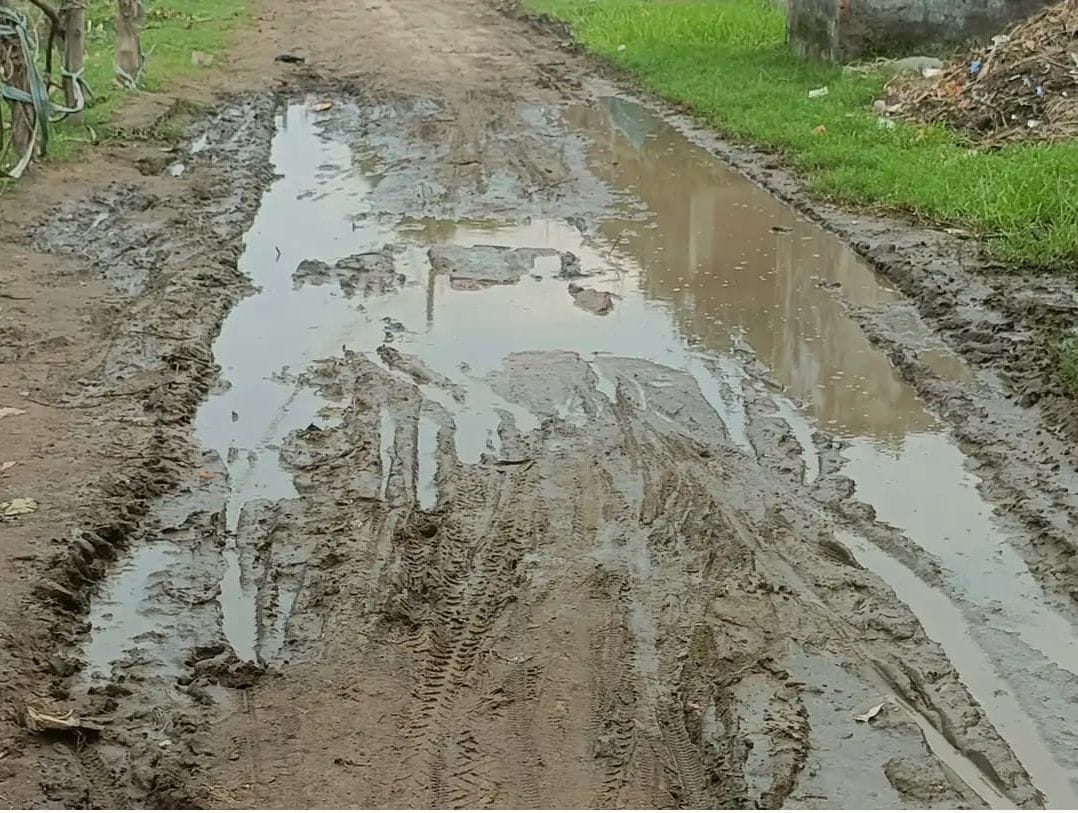 Rampur, situated across Sharda, is waiting for a road