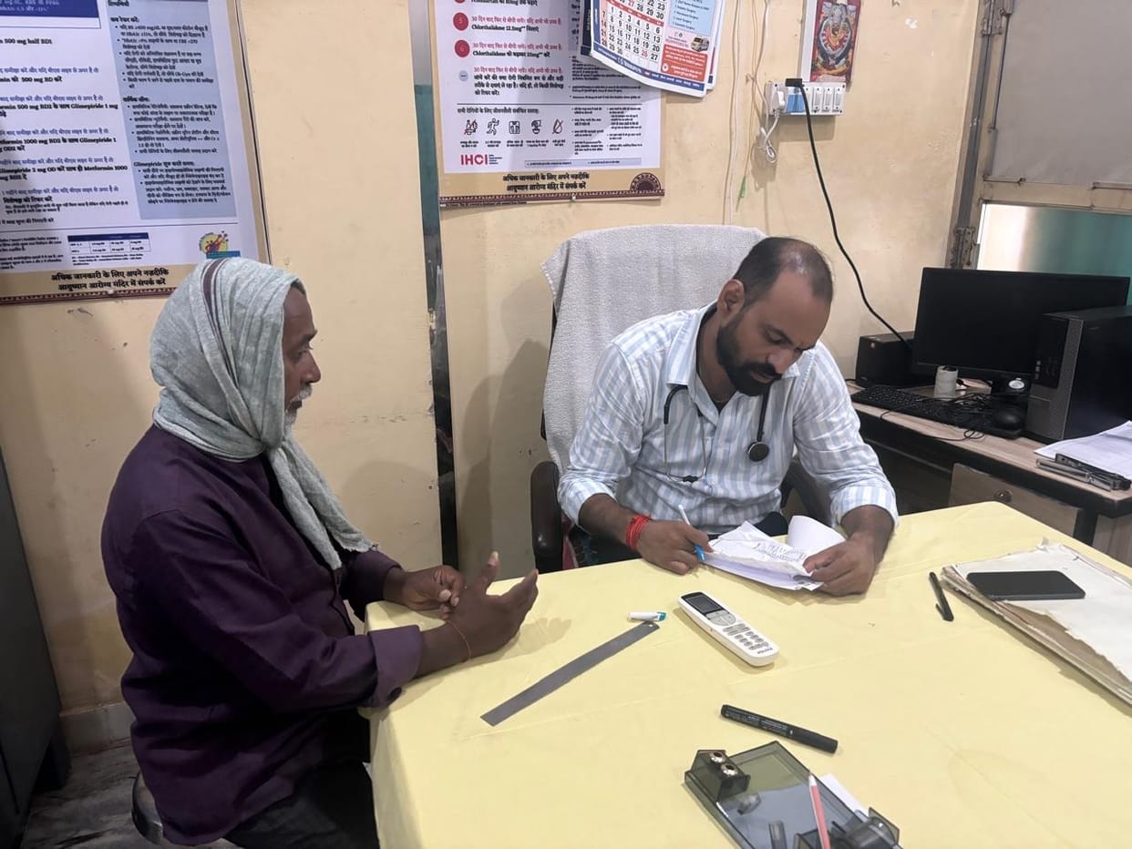 Health check-ups conducted for 90 people at the health camp.