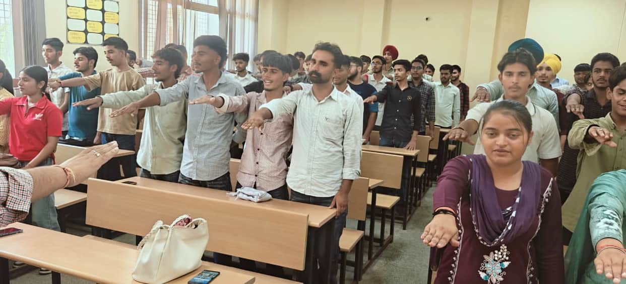 students taken oath against addiction
