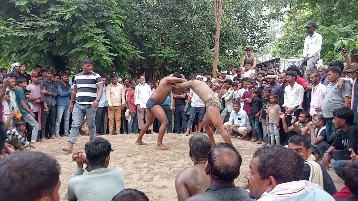 36 pairs of wrestlers displayed their prowess; wrestler Sandeep emerged as the winner