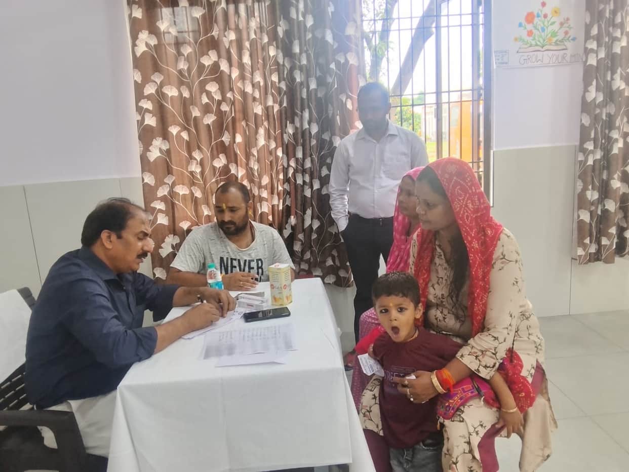 Health check-ups conducted for 526 people at the camp.