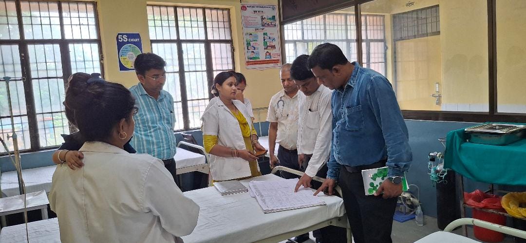 SRM team inspected government hospitals and took stock of the facilities