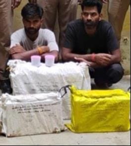 Two accused arrested for stealing batteries from the Panchayat building.