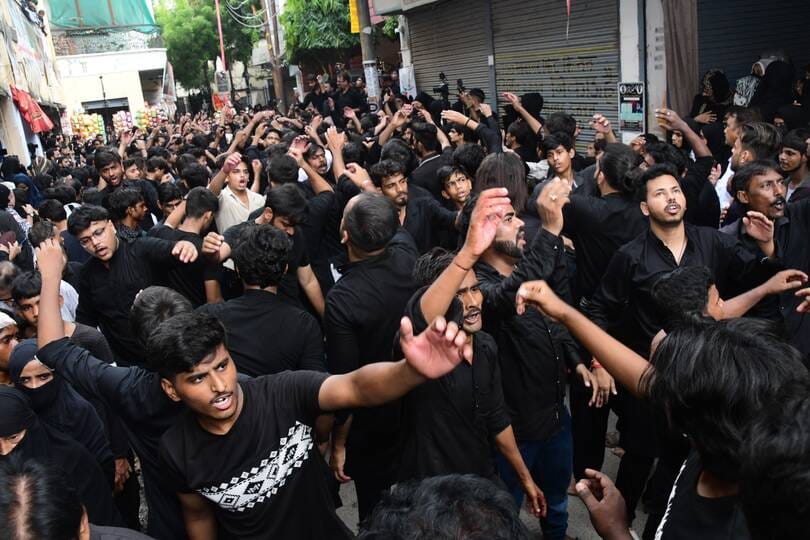 The Sathe procession set out, and cries of Ya Hussain, Alvida (Farewell, O Hussain) echoed through the air.