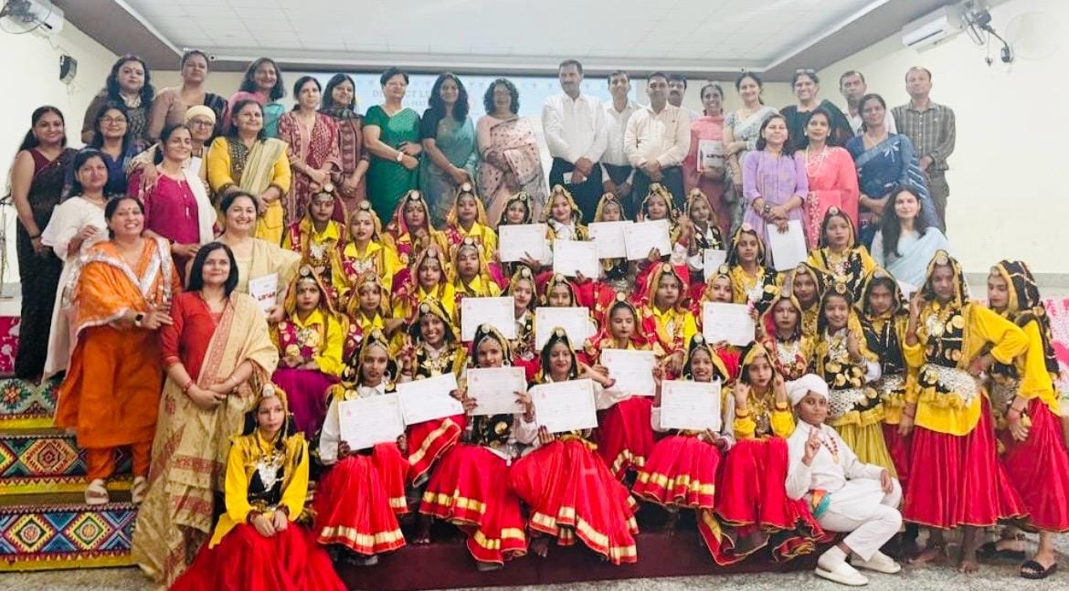 City's Government Girls' School takes first place in group dance.