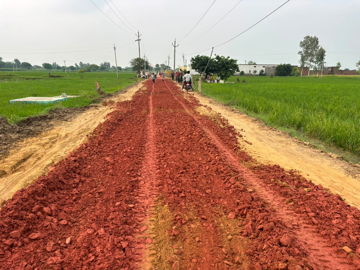 Construction of Kachaura Road began after a long struggle.