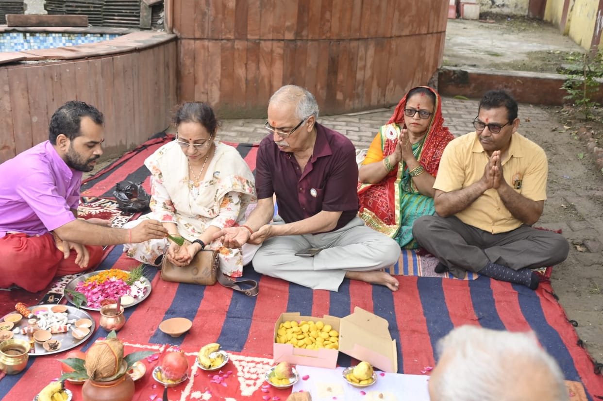 Bhoomi Pujan and foundation stone laying ceremony held for the Swami Vivekananda Sanatan Gyan Kendra