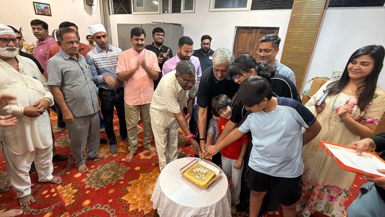 BHVP members celebrated birthdays with the elderly at an old age home.