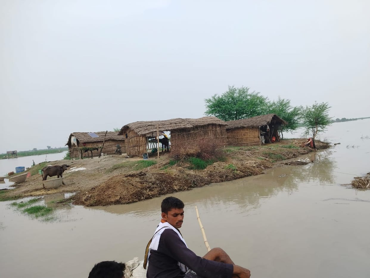 Relief from floods, but farmers distressed by erosion