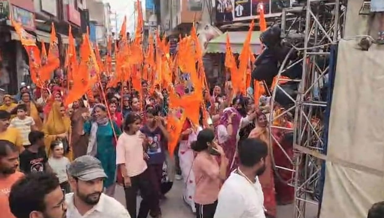 Shiva Shobhayatra taken out, upholding a 20-year-old tradition.
