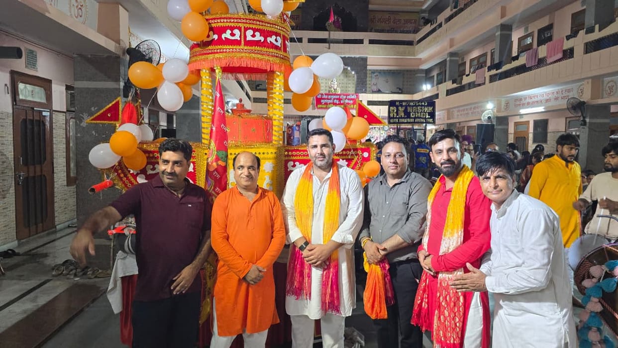 MLA Nikhil Madan attended the Jyot Mahotsav in Haridwar.