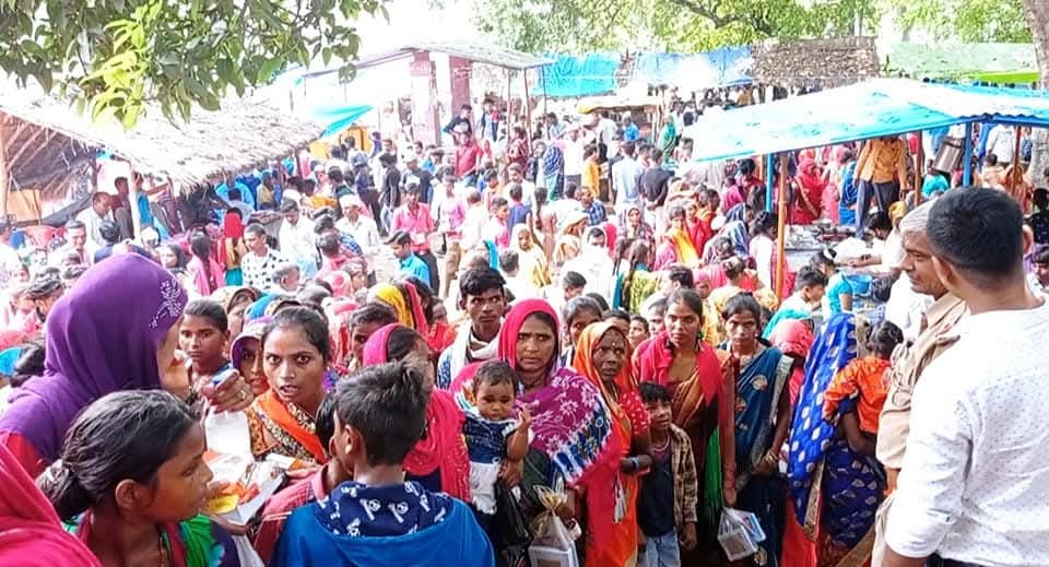 Thousands of devotees throng the Gahnag Dev temple fair.