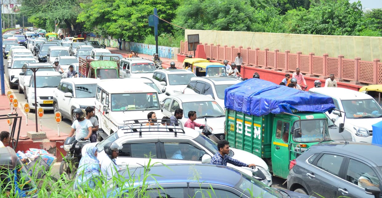 Traffic diversions have been in effect since last night; plan your travel accordingly.
