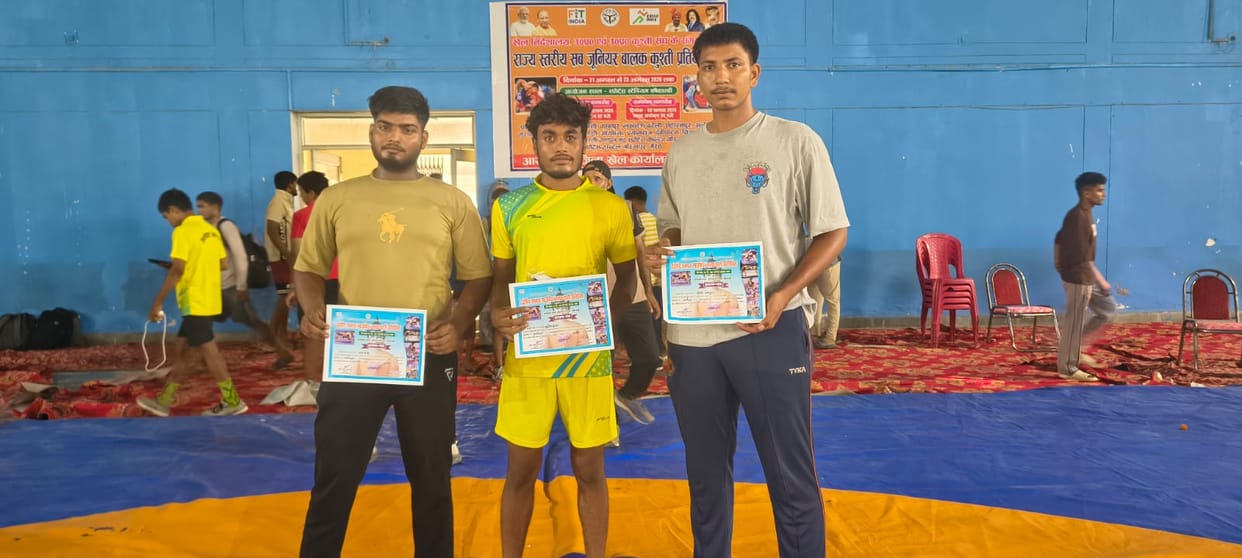 Wrestlers from Chamak district shone in Kaushambi's arena