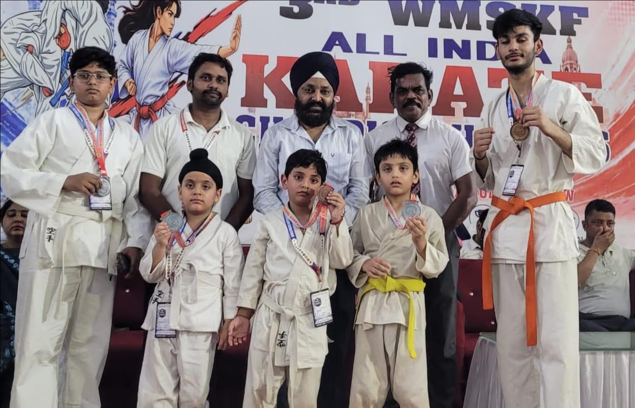 Impressive performance by karate players from Sonbhadra in Lucknow; won five medals.