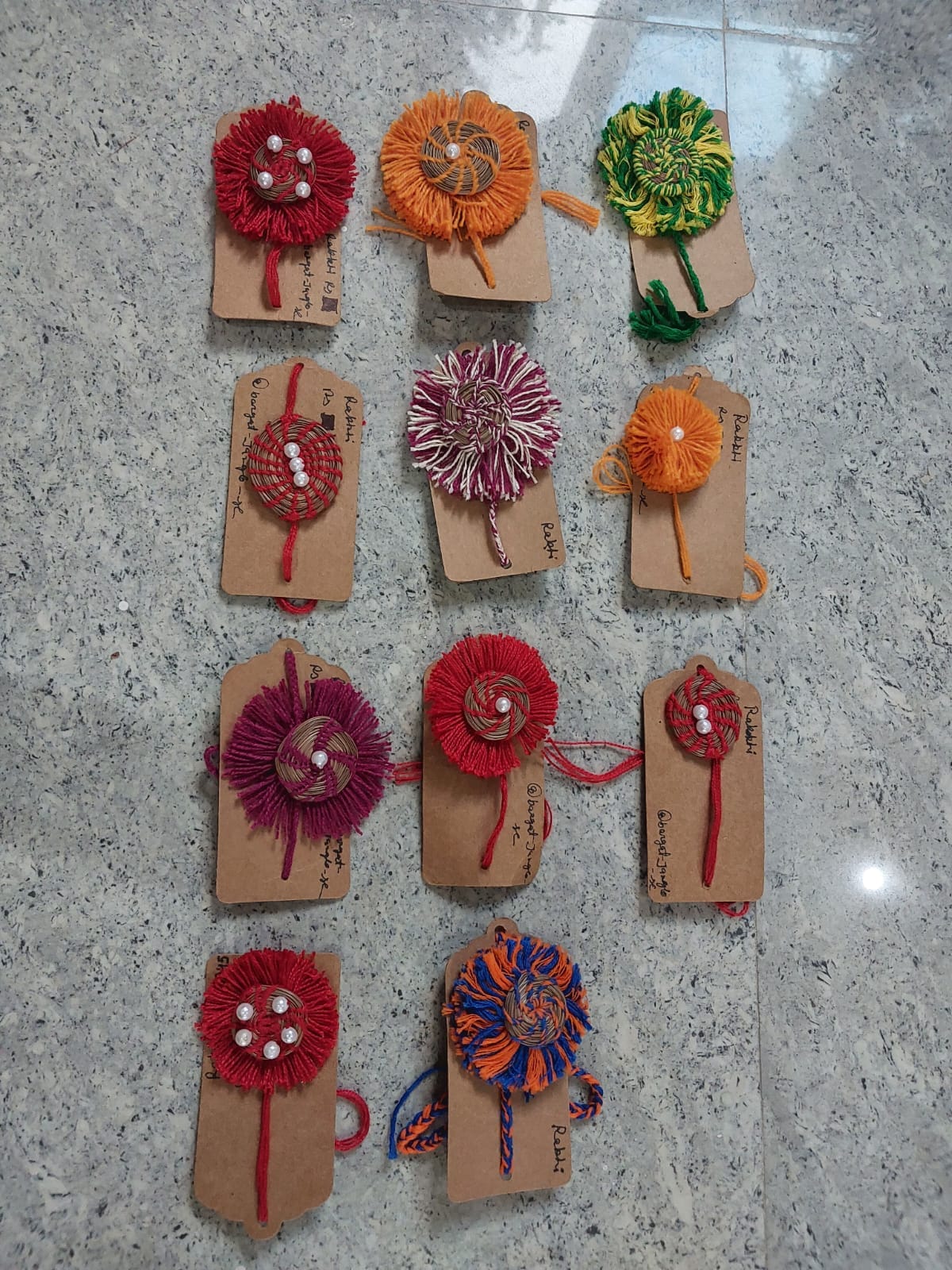 Craftsmanship woven from pine needles now transformed into Rakhis to adorn brothers' wrists.