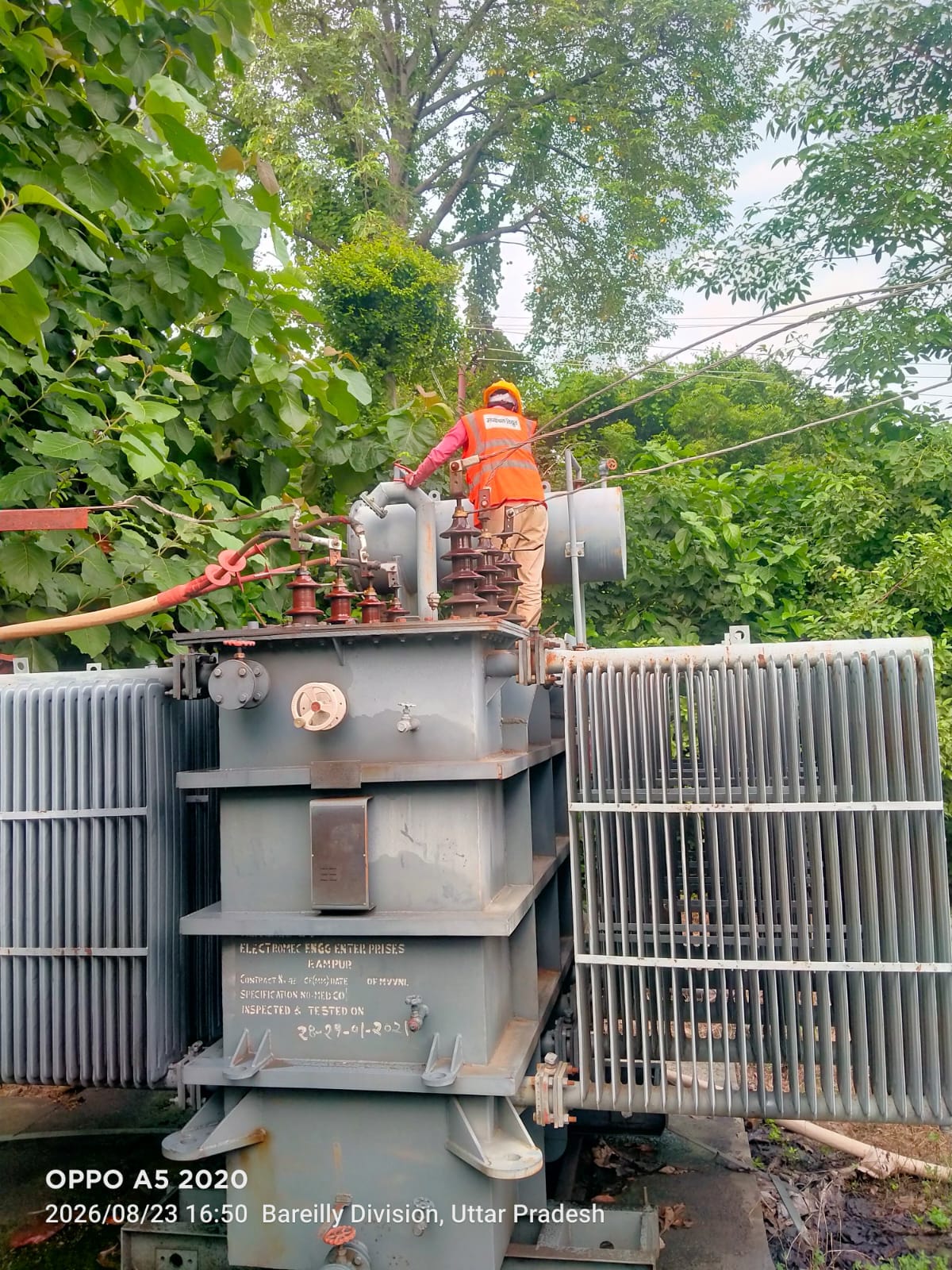 Due to technical fault in the transformer, supply to consumers of three feeders was disrupted.