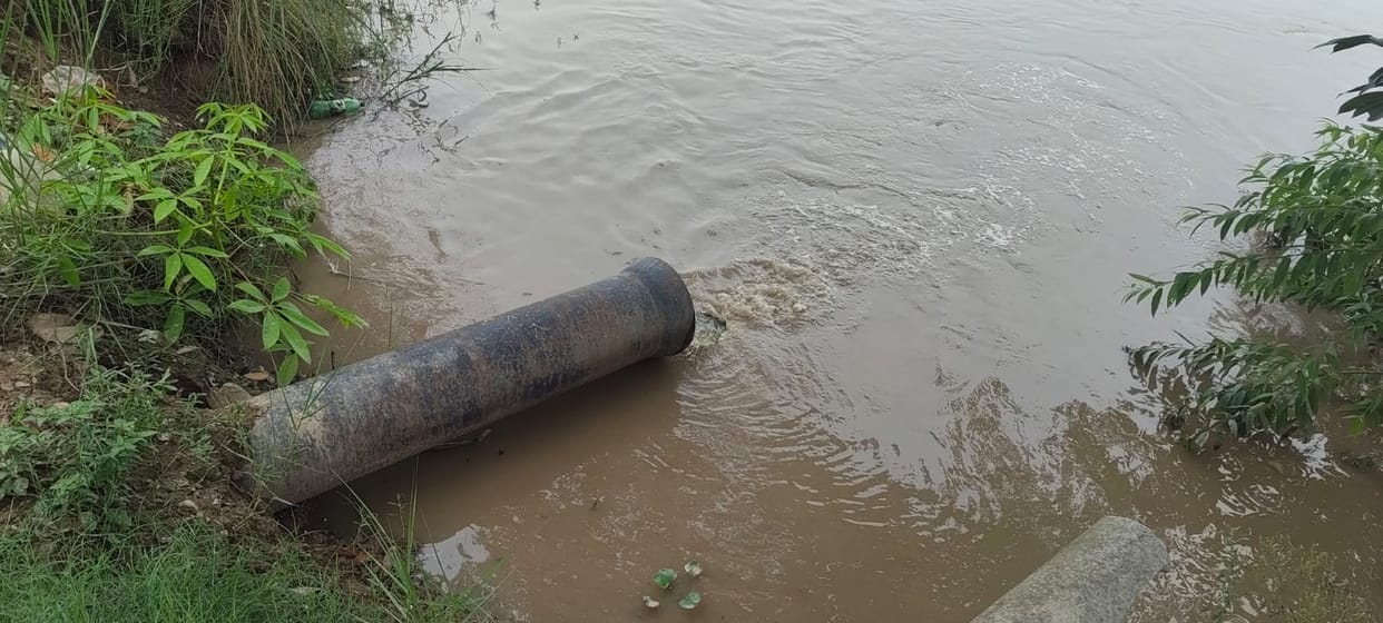 Untreated wastewater from 11 drains is flowing into the Western Yamuna Canal