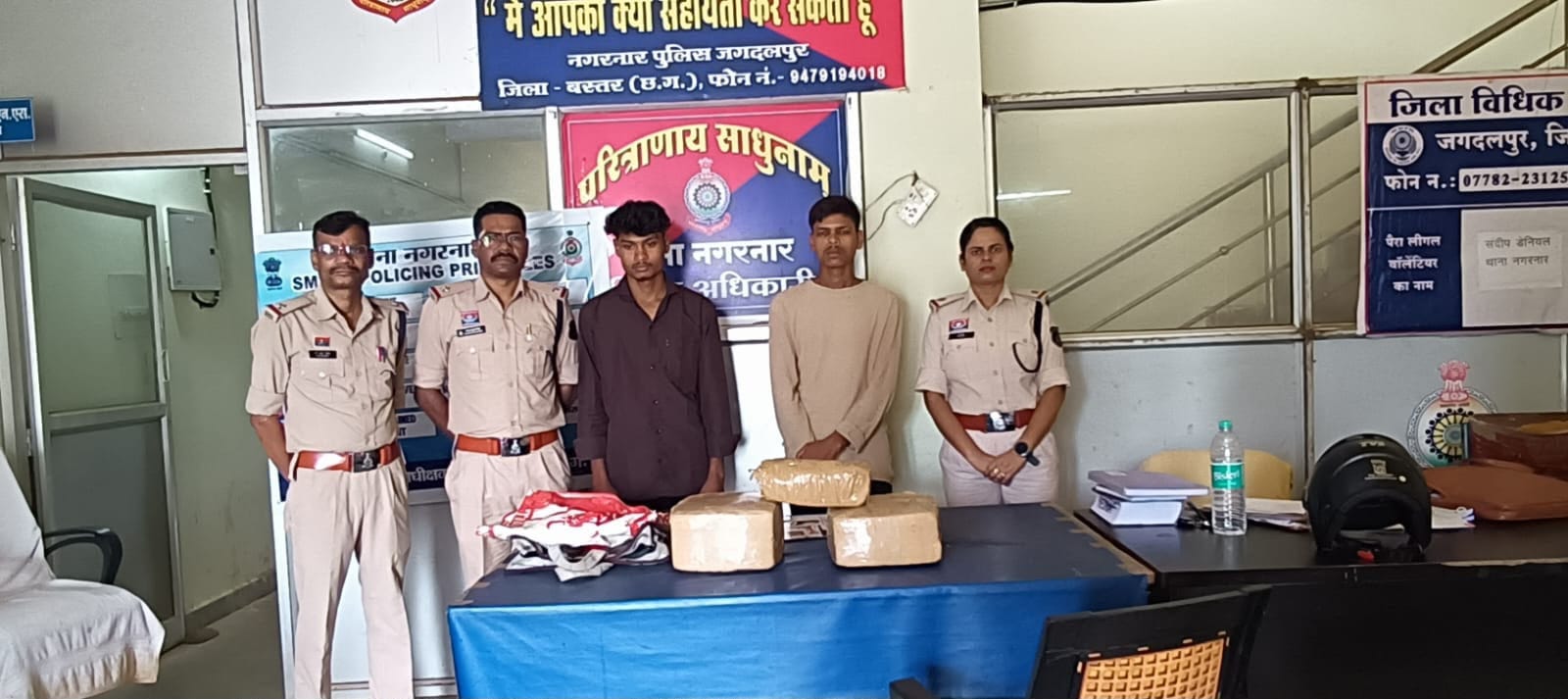 पुलिस हिरासत में आरोपी